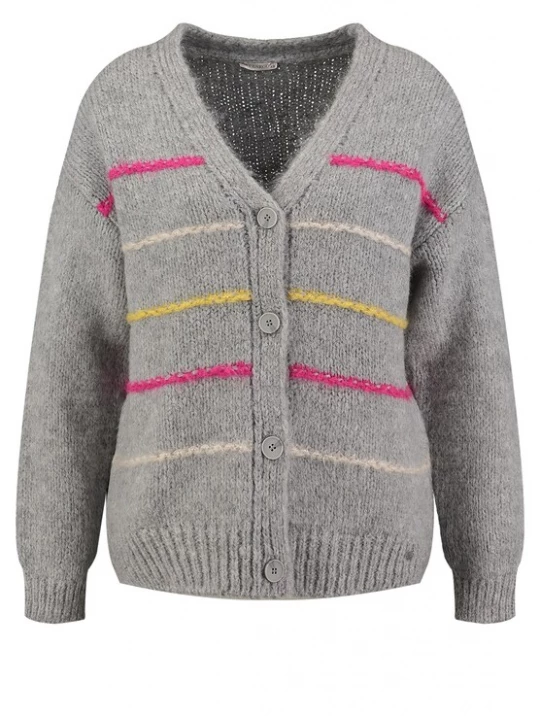 Foto van product Key Largo Gebreid vest 'Candy' beige / geel / grijs / pink