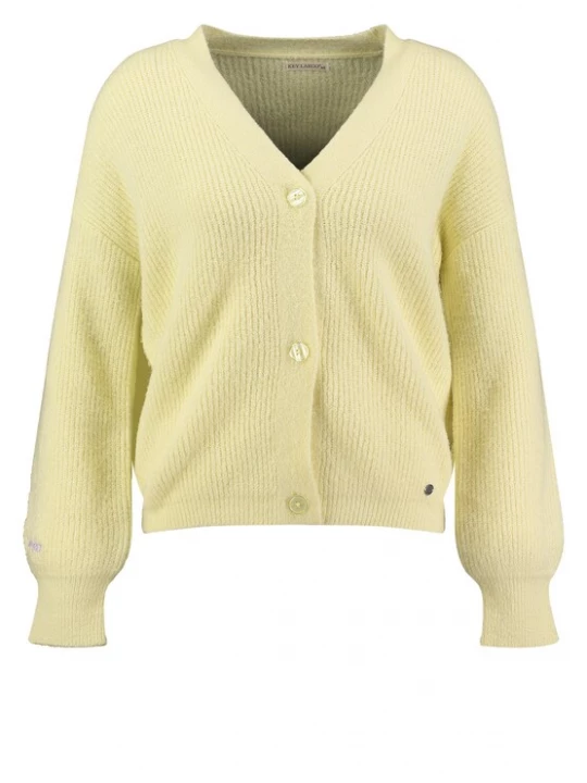 Foto van product Key Largo Gebreid vest 'Celine' geel / lichtgrijs