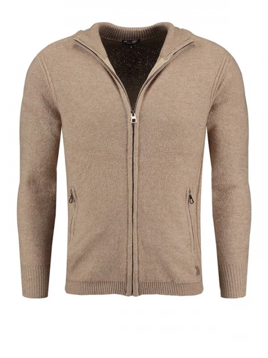 Foto van product Key Largo Gebreid vest 'Elevator' donkerbeige
