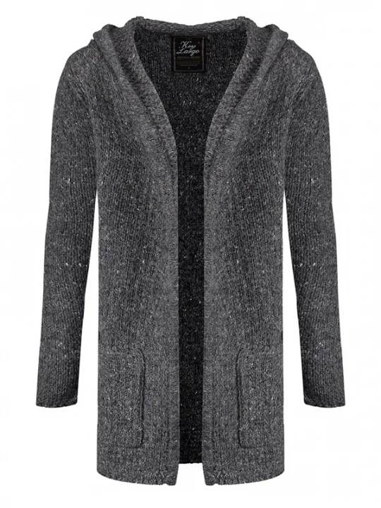 Foto van product Key Largo Gebreid vest 'Terry' donkergrijs
