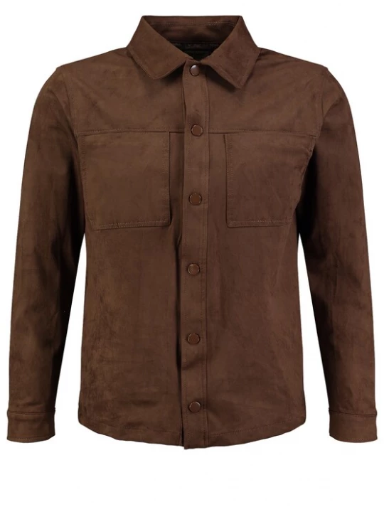 Foto van product Key Largo Overhemd ' BORDER ' bruin