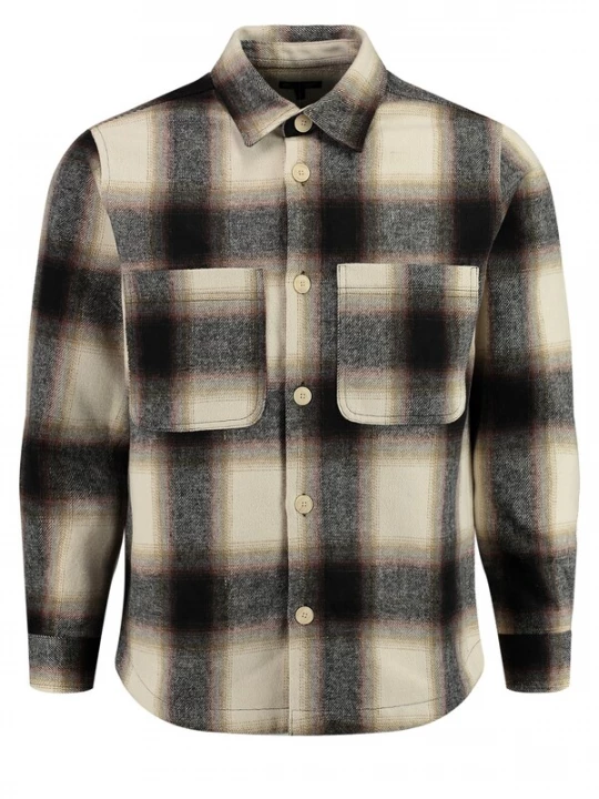Foto van product Key Largo Overhemd 'Lugano' beige / bruin / zwart