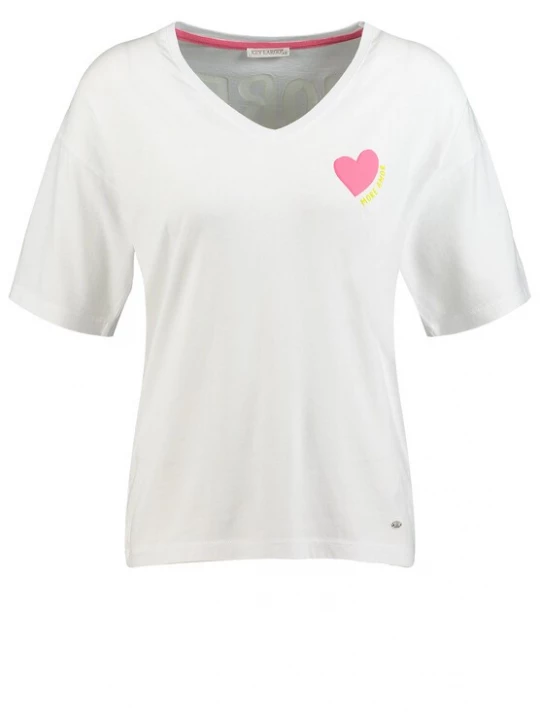 Foto van product Key Largo Shirt 'AMOR' wit