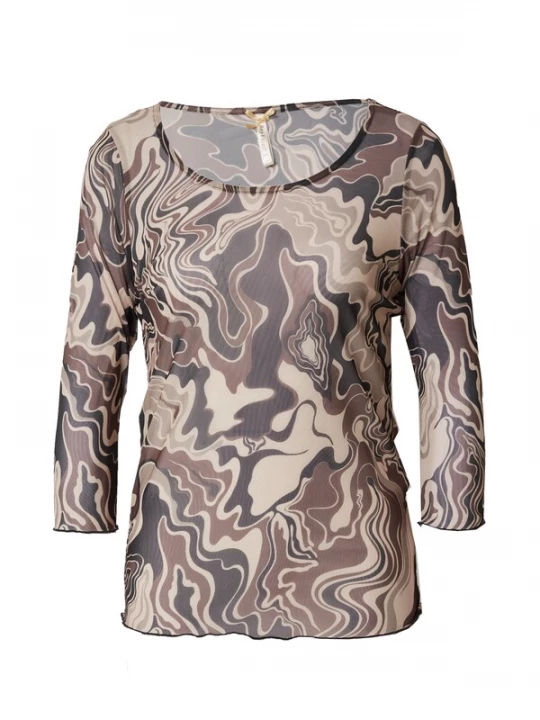 Foto van product Key Largo Shirt beige / bruin / chocoladebruin