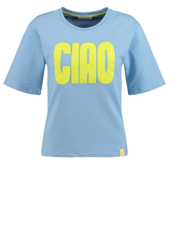 Foto van product Key Largo Shirt 'Bella' lichtblauw / geel
