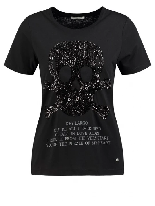 Foto van product Key Largo Shirt 'Bone' zwart