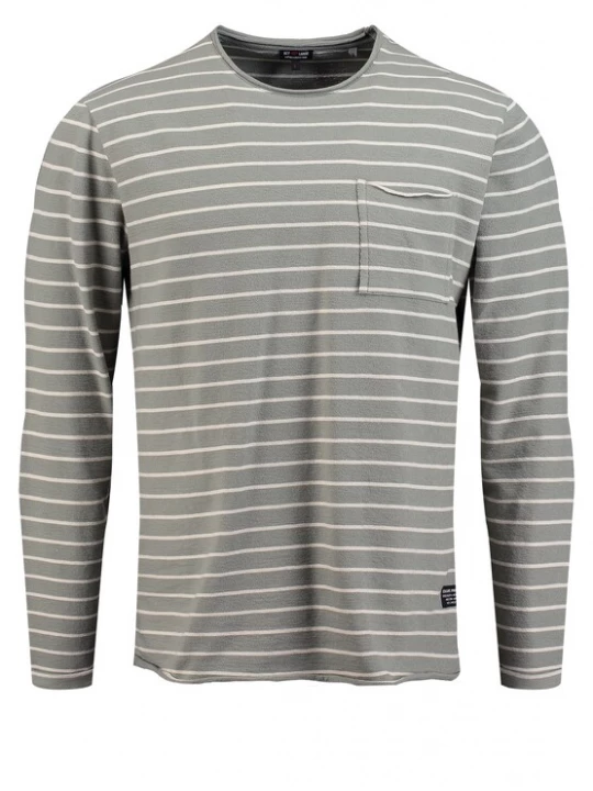 Foto van product Key Largo Shirt 'Bruno' lichtgroen / wit