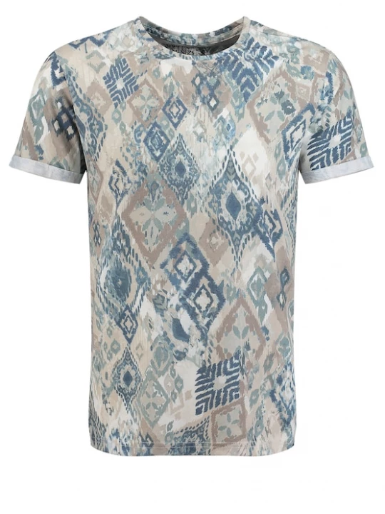 Foto van product Key Largo Shirt 'CANCUN' blauw / grijs / wit