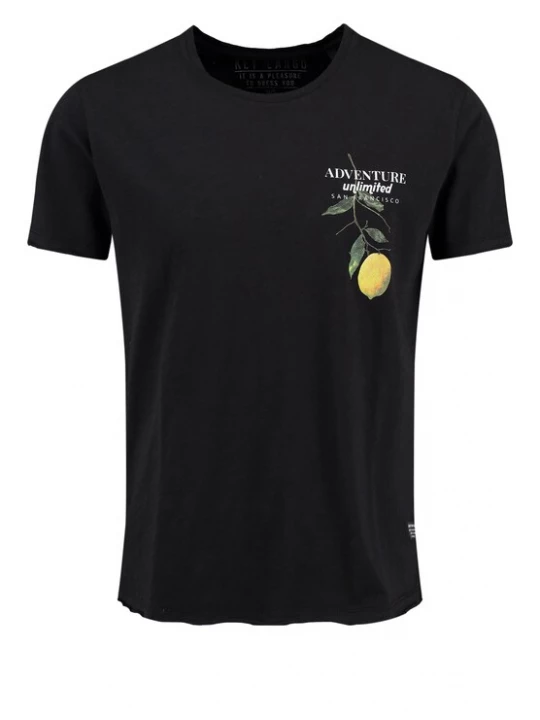Foto van product Key Largo Shirt 'Citrus Tree' geel / groen / zwart / wit