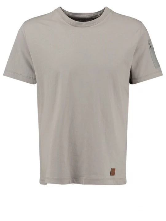 Foto van product Key Largo Shirt 'Cover' grijs / offwhite