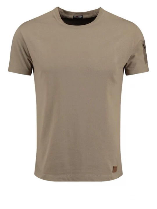 Foto van product Key Largo Shirt 'Cover' lichtbruin / zwart
