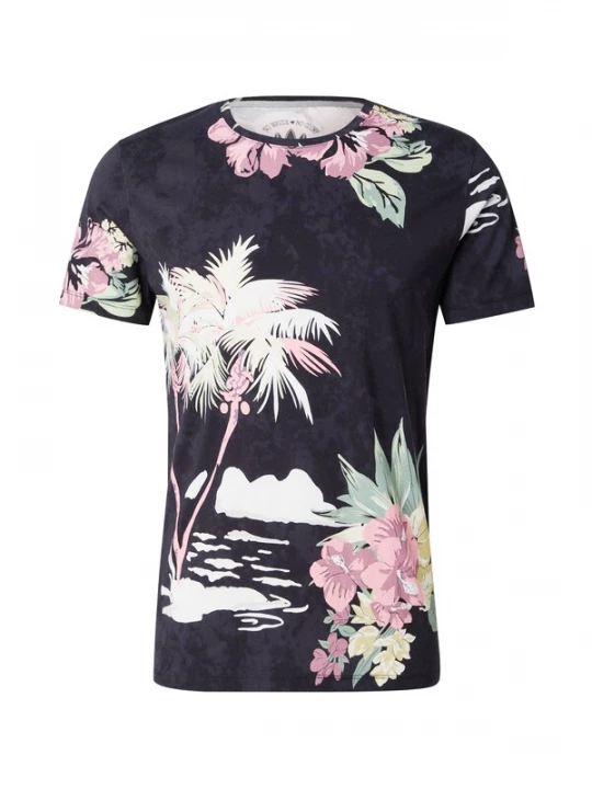 Foto van product Key Largo Shirt 'GLORY' groen / pink / zwart / wit