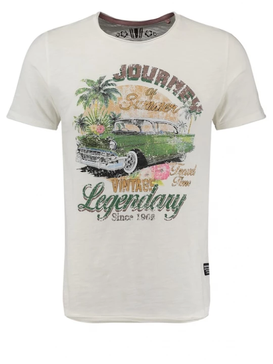 Foto van product Key Largo Shirt 'JOURNEY' crème / gemengde kleuren
