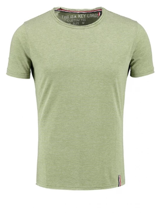 Foto van product Key Largo Shirt 'Karl-Heinz' kiwi / wit