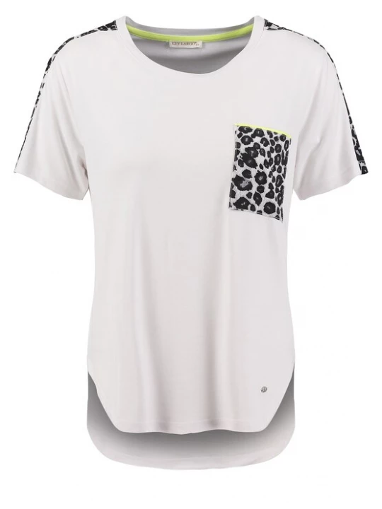Foto van product Key Largo Shirt 'Kitty' zwart / offwhite