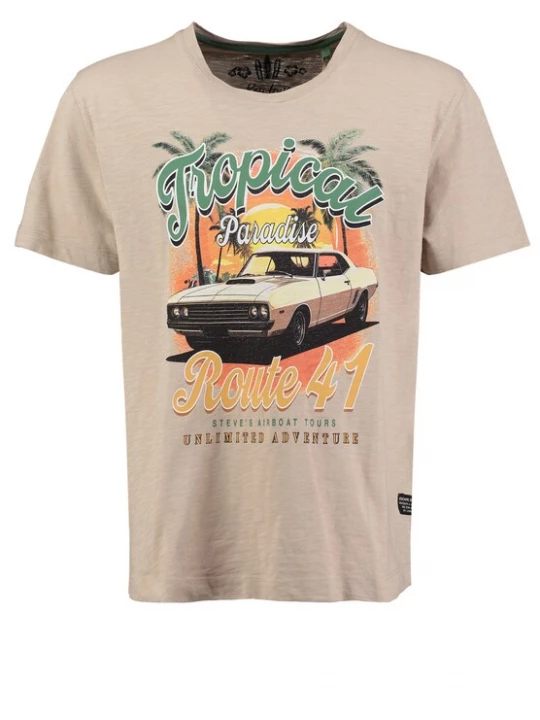 Foto van product Key Largo Shirt 'KL Paradise' donkerbeige