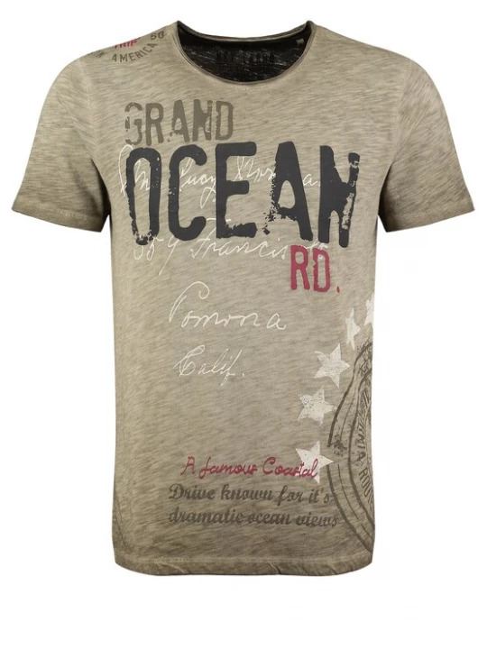 Foto van product Key Largo Shirt 'KLOCEAN' beige gemêleerd