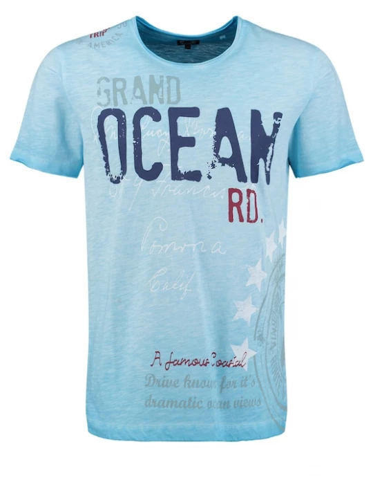Foto van product Key Largo Shirt 'KLOcean' navy / hemelsblauw / donkerrood / wit