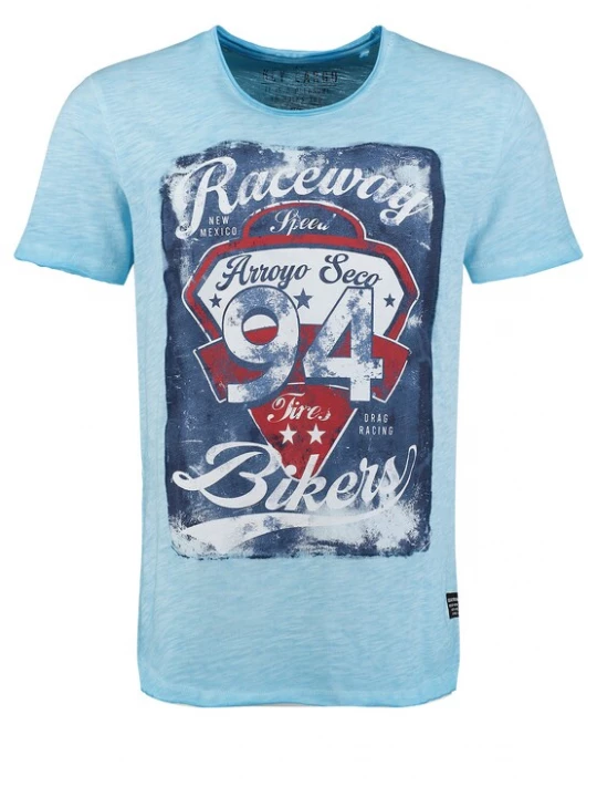 Foto van product Key Largo Shirt 'KLRaceway' navy / hemelsblauw / donkerrood / wit
