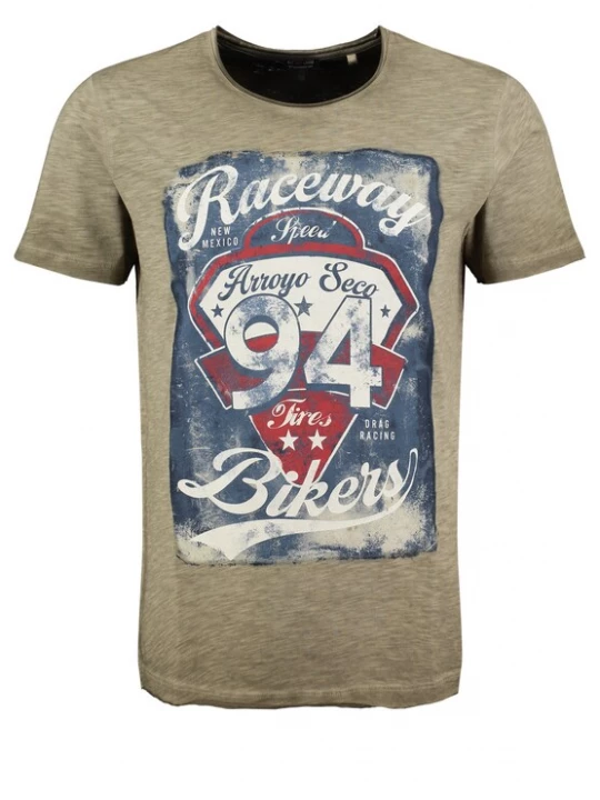 Foto van product Key Largo Shirt 'KLRACEWAY' navy / kaki / rood / wit