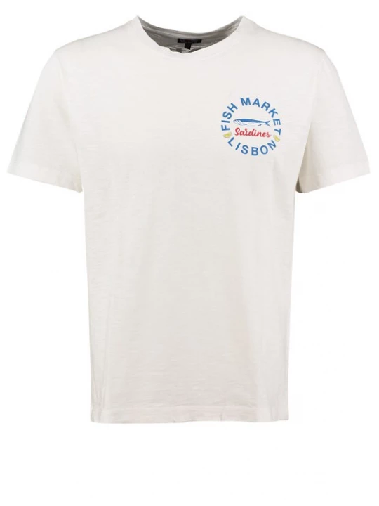Foto van product Key Largo Shirt 'KLSARDINES' crème / blauw / rood