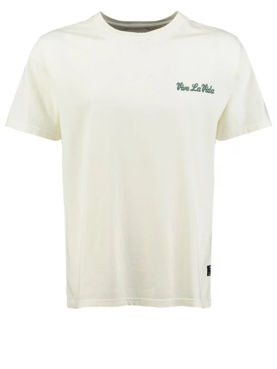 Foto van product Key Largo Shirt 'KLVIVE LA VIDA' groen / wit