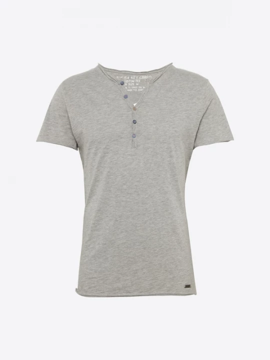 Foto van product Key Largo Shirt 'LEMONADE' grijs gemêleerd
