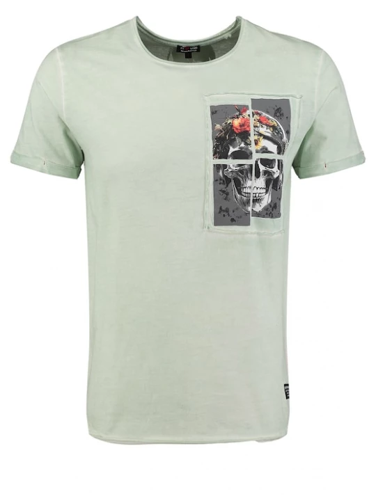 Foto van product Key Largo Shirt mintgroen / zwart
