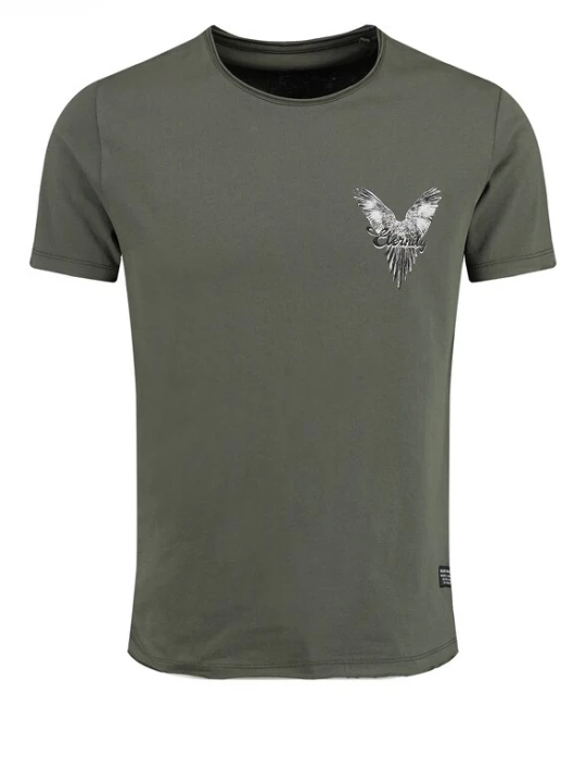 Foto van product Key Largo Shirt 'MT ETERNITY' grijs / kaki / wit