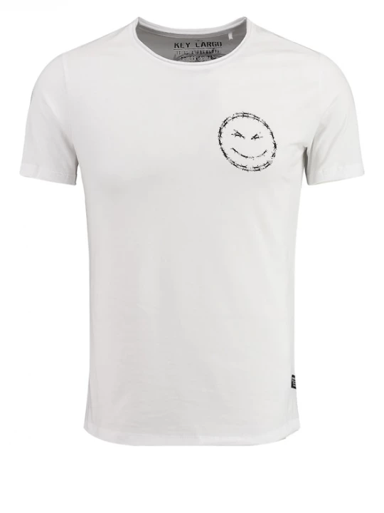 Foto van product Key Largo Shirt 'MT THINK' zwart / wit