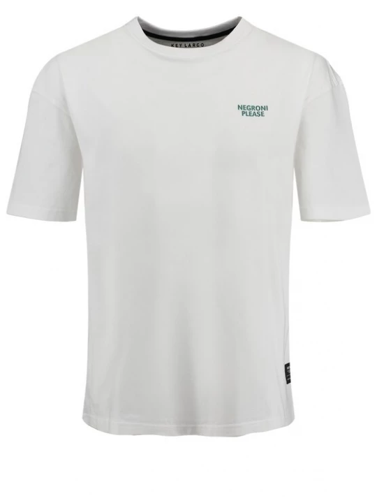Foto van product Key Largo Shirt 'Negroni' smaragd / oranje / rood / wit