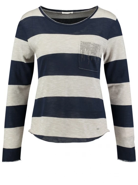 Foto van product Key Largo Shirt 'Niagara' navy / greige