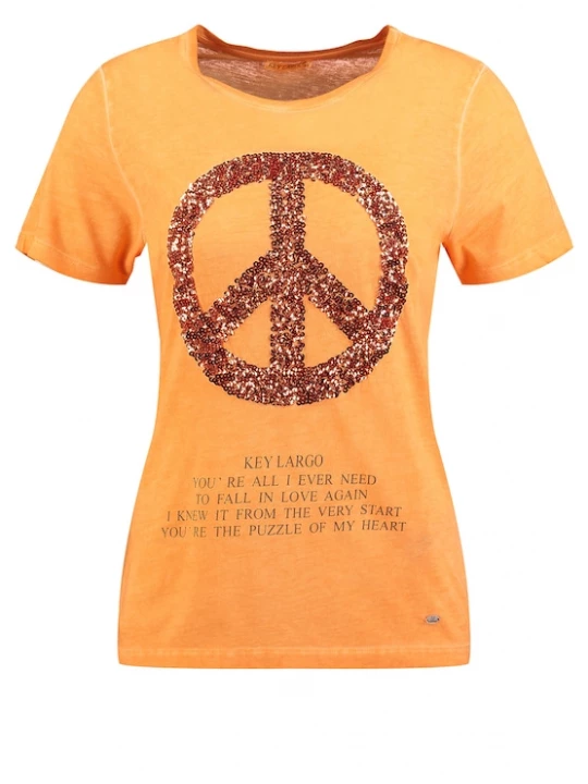 Foto van product Key Largo Shirt 'Pax' abrikoos