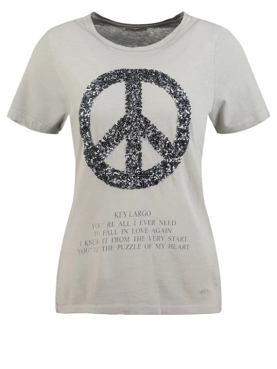 Foto van product Key Largo Shirt 'Pax' lichtgrijs / zilver