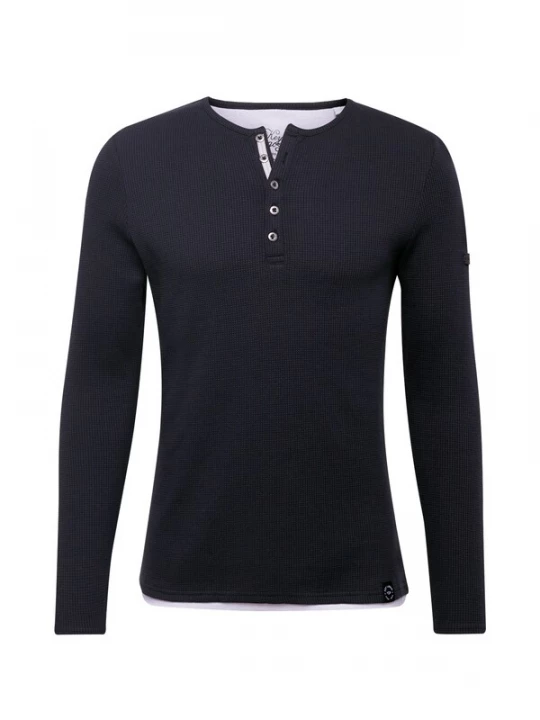 Foto van product Key Largo Shirt 'SANDRO' navy / wit