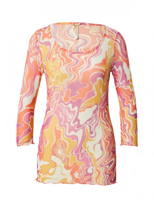 Foto van product Key Largo Shirt 'SMOKE' geel / oranje / pink / wit