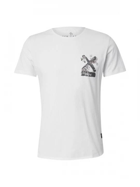 Foto van product Key Largo Shirt 'SUMMER SPLASH' donkergrijs / groen / rosa / wit