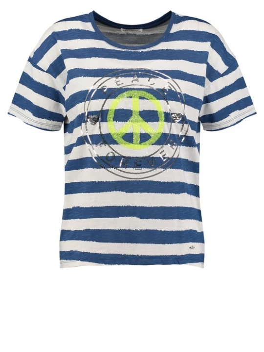 Foto van product Key Largo Shirt 'SYMBOL ' navy / grasgroen / zwart / wolwit