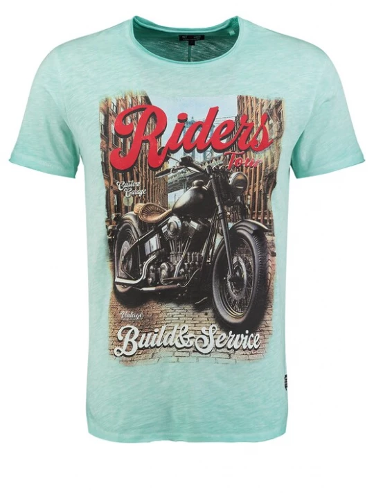 Foto van product Key Largo Shirt 'Tour' mintgroen / gemengde kleuren