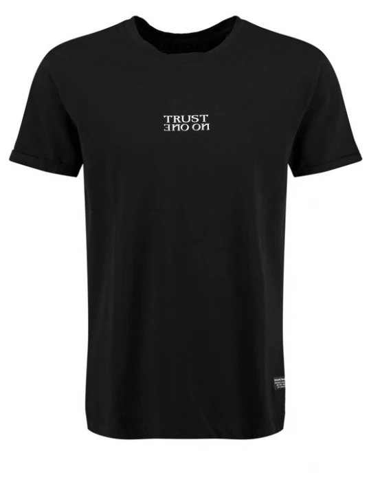 Foto van product Key Largo Shirt 'Trust' zwart / wit