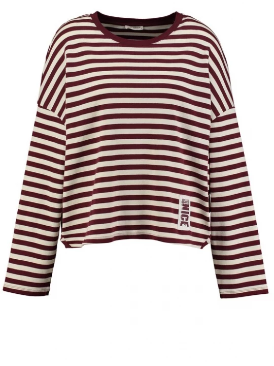 Foto van product Key Largo Shirt 'Viktualia' bordeaux / wolwit