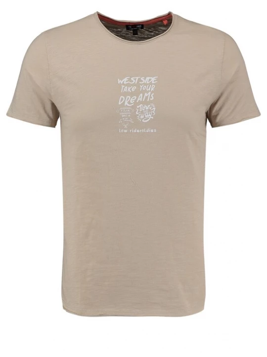 Foto van product Key Largo Shirt 'WEST SIDE' beige / gemengde kleuren