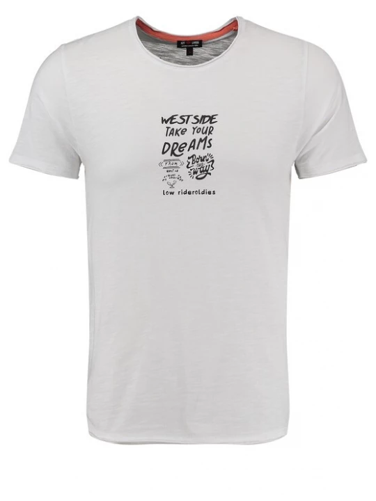 Foto van product Key Largo Shirt 'WEST SIDE' gemengde kleuren / wit