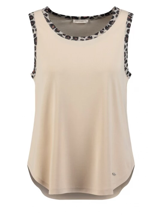 Foto van product Key Largo Top 'Karina' beige / bruin / zwart