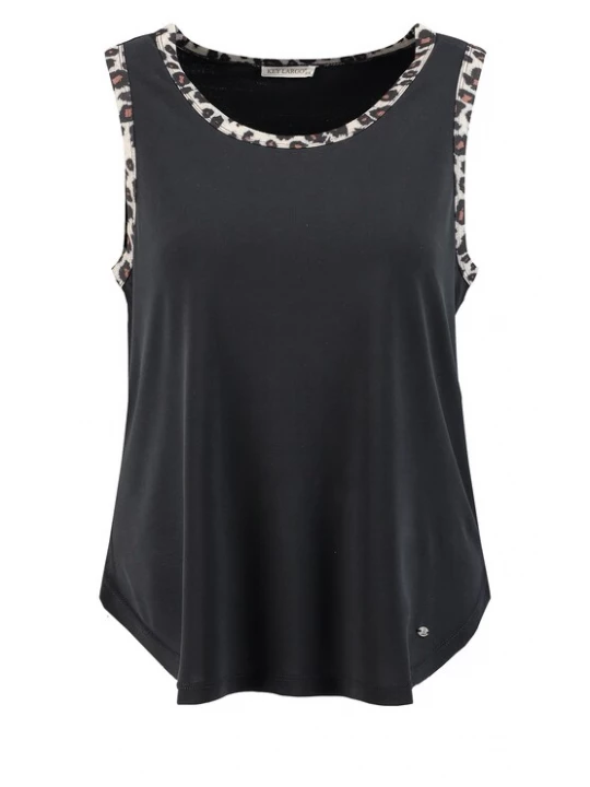 Foto van product Key Largo Top 'Karina' crème / bruin / zwart