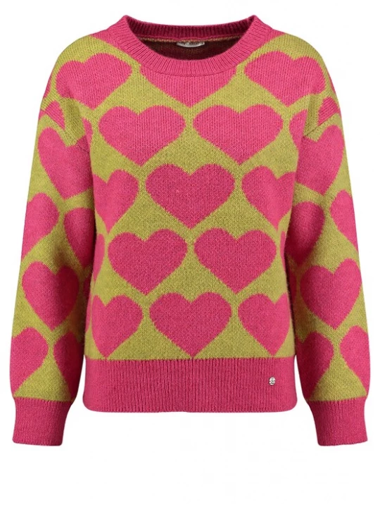 Foto van product Key Largo Trui 'Beat' kiwi / pink