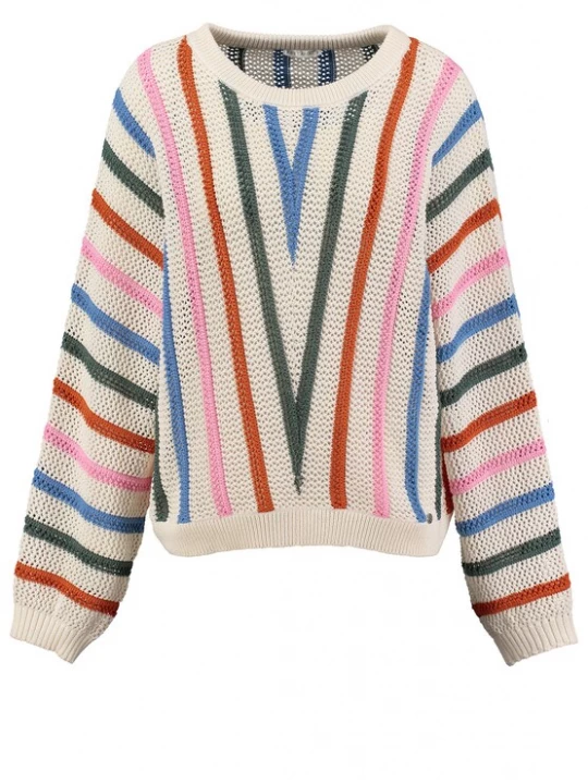Foto van product Key Largo Trui beige / blauw / rood