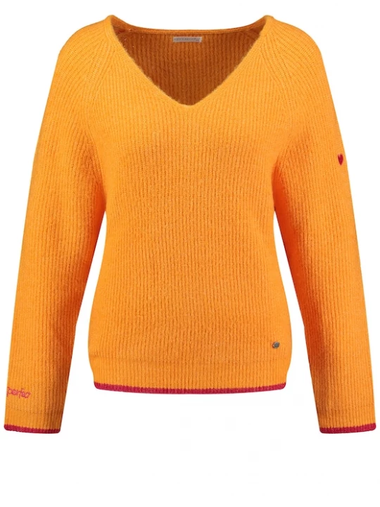 Foto van product Key Largo Trui 'Caro' oranje / rood