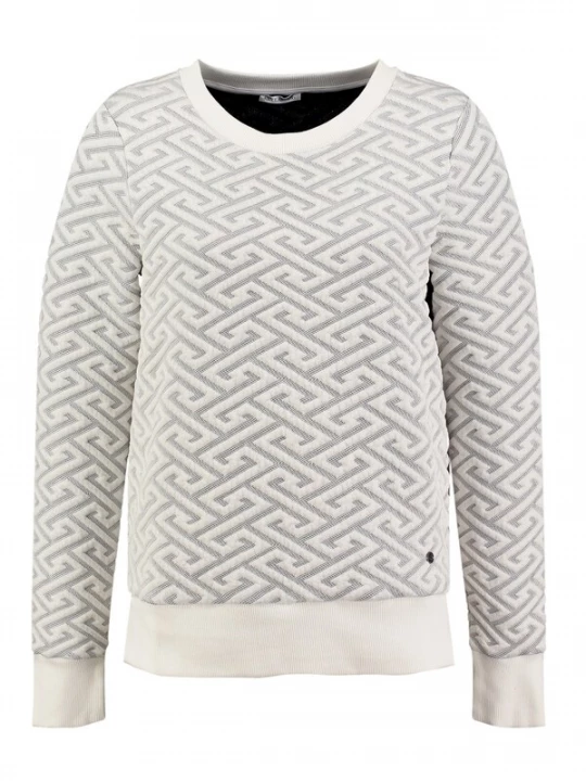 Foto van product Key Largo Trui 'Pattern' beige / grijs gemêleerd