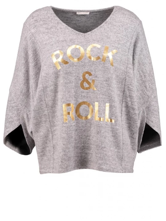 Foto van product Key Largo Trui 'Rock´n Roll' goud / grijs